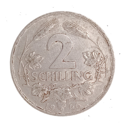 Austrai 2 Shilling 1946 Muy Bueno Km 2872
