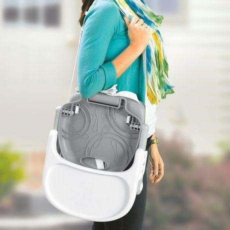 Chicco Silla Elevada Pocket Snack Grey Mist, Color Gris/azul
