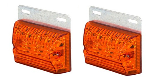 Juego De Faros Led Laterales Camion 24v - Ambar Poli