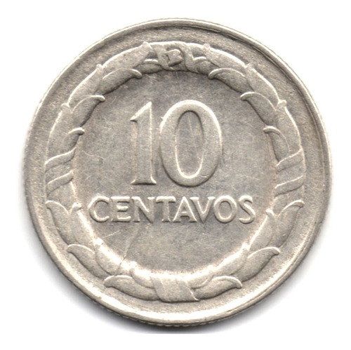 10 Centavos 1947 Bogotá B Arriba Plata