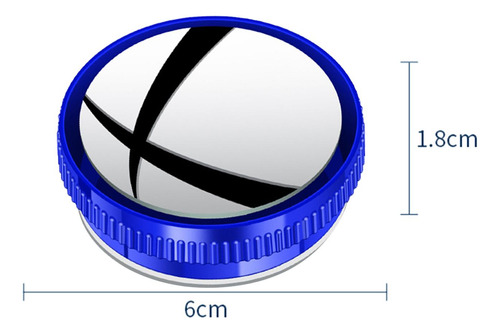 2 Espejo Angular Para Coche, Espejo Retrovisor Convexo Azul