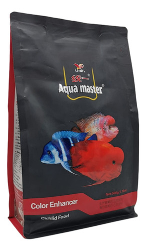 Alimento Para Flower Horn Y Ciclidos Aquamaster 500g