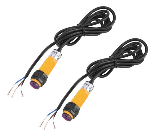 2 Piezas Sensor Infrarrojo E18-d80nk Óptico Distancia 3-80cm