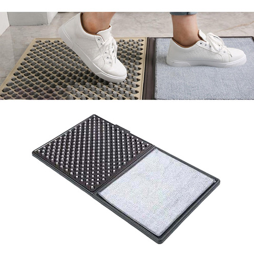 Alfombrilla Desinfectante Zapatos De Baño De Pies Gris