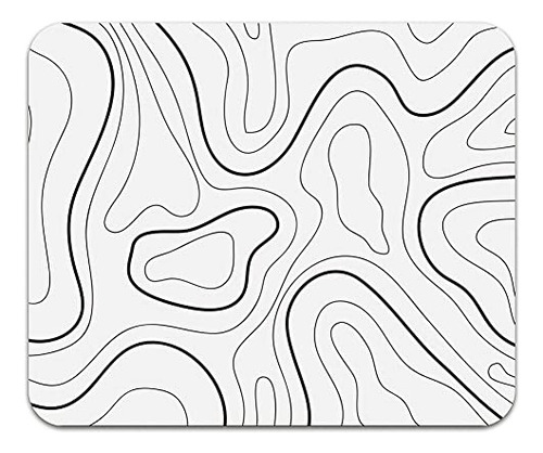 Audimi Mouse Pad Topográfico - Oficina Y Viajes 24x20x0.3cm