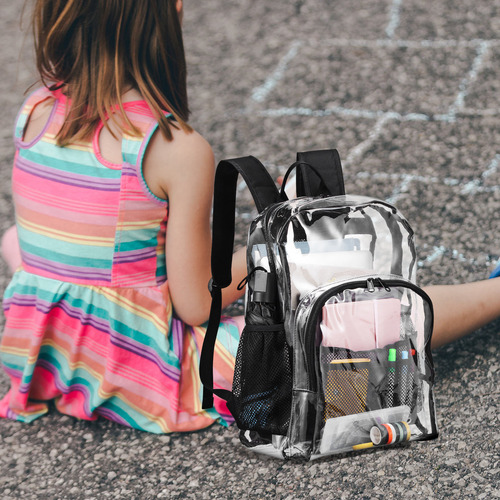 Mochila Transparente, Bolsa Resistente, Bolsa Deportiva Tran