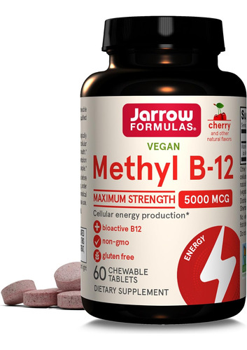Vitamina B12 Metilcobalamina Cereza 60 Capsulas
