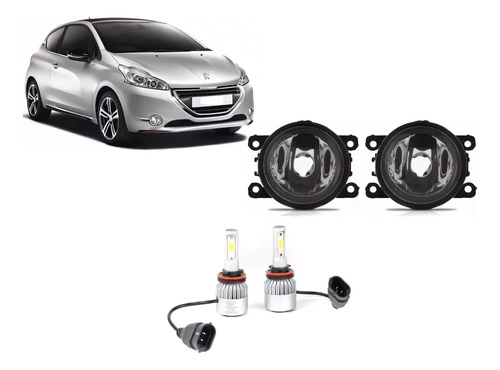 Kit Faros + Lamparas Cree Led Peugeot 208 2013 2014 2015