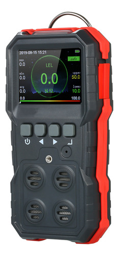 Detector Digital De Oxígeno Con Alarma H2s, Luz De Visualiza