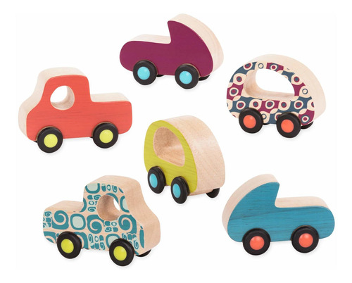 B. Toys  Coches De Madera  6 Coches De Juguete Pequeos  Jueg