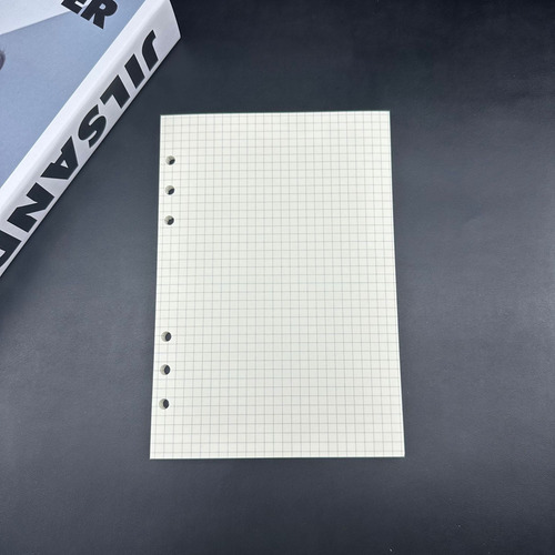 Tela Escocesa A5 (seis Orificios), 40 Piezas, Papel Cuadricu