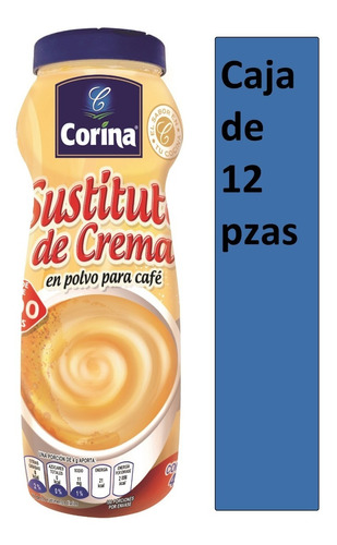 Caja Sustituto De Crema Para Café Corina En Bote 12/400gr