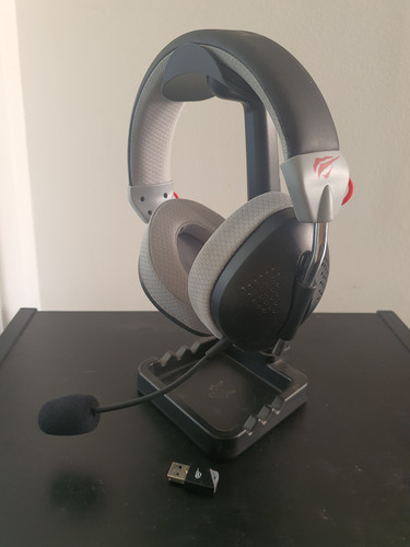 Headset Gamer Sem Fio Havit Fuxi H4 2.4hz Bluetooth Cinza (Usado)