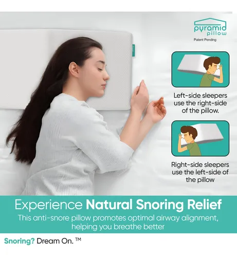 Almohada Antironquidos Viscoelástica Para Dormir De Lado