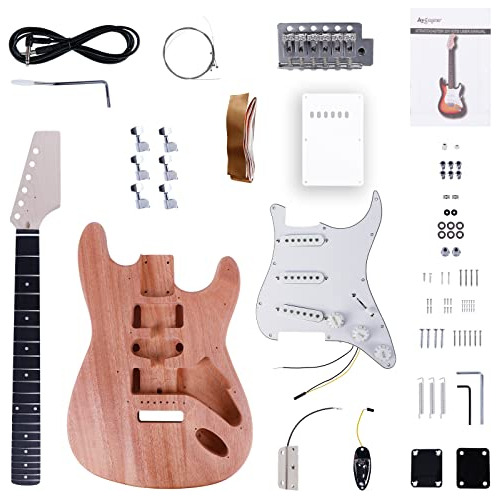 Kit De Guitarra Eléctrica Leo Jaymz St Con Cuerpo De Caoba Y