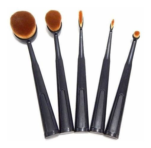 Kit Thuya 5 Brochas De Maquillaje Pelo Sintetico Ultra Fino