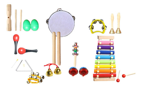 Juego De 20 Instrumentos Musicales Para Niños, Instrumentos
