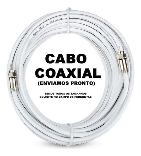 Cabo Coaxial Rg6 De Antena Montado 45 Metros 90% De Malha