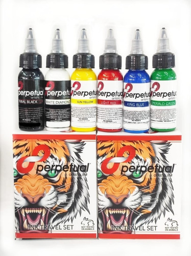 Kit De 6 Unidades Travel Perpetual Pigmento Para Tatuar.