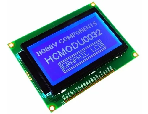 Display Lcd 128x64 Grafico Spi St7920 Glcd Nubbeo