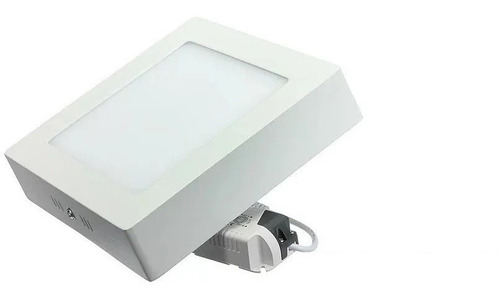 Foco Panel Plafón Led 18w Sobrepuesto Cuadrado Luz Frío