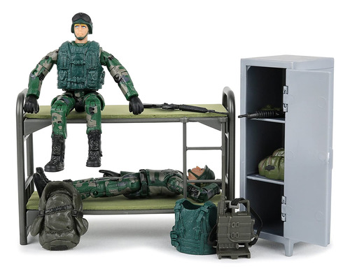 Click N Play Military Life Living Quarters - Juego De Litera