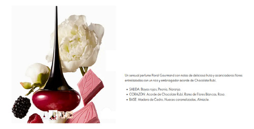 Eau De Parfum Love Potion Sensual Ruby De Dama 50ml Oriflame