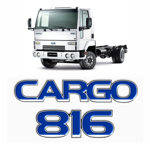 Adesivo Compatível Cargo 816 Emblema Resinado Caminhão F593 Cor PADRÃO