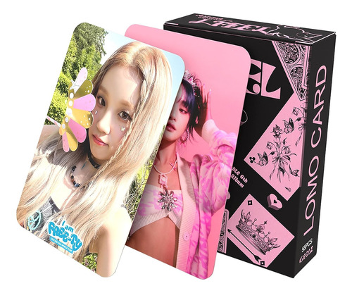 (g) I-dle - Juego De Tarjetas Fotográficas Kpop De 55 Piezas