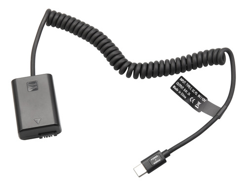 Acoplador De Batería Ficticia Np-fw50 Pd Tipo C Para Zv-e10