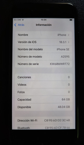 Apple Iphone Se 3 (3a Generación, 64 Gb) - Azul Bypass Mdm Azul Oscuro
