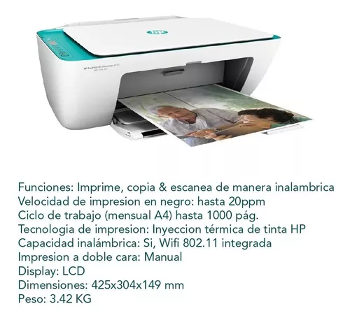 Mercado Digital - Impresora HP DeskJet 2675!!🔥 La HP DeskJet 2675 es una  impresora multifuncional especial para la casa, ocupa muy poco lugar y  imprime a gran velocidad. Con tecnología de impresión