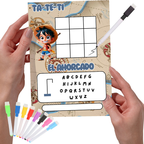Kit Imprimible Souvenir Tuttifrutti Juego Borrable One Piece