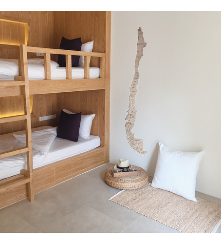 Mapa De Chile Madera 180cm 3d Con Relieve