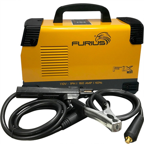 Soldadora inverter Furius Fix 161 color amarillo 127V