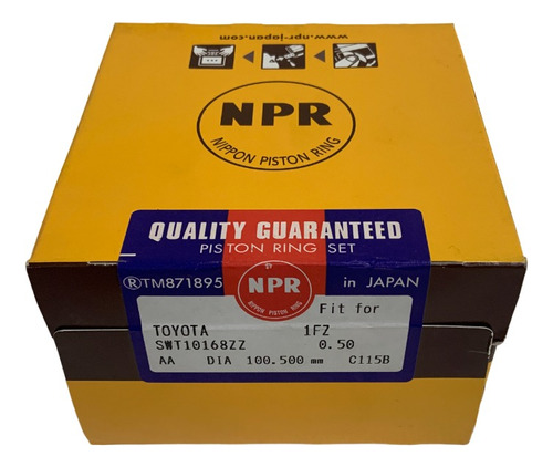 Anillos Npr 1fz 4.5 Carb. Grueso-grueso (2.0*2.0*4.0 100mm)