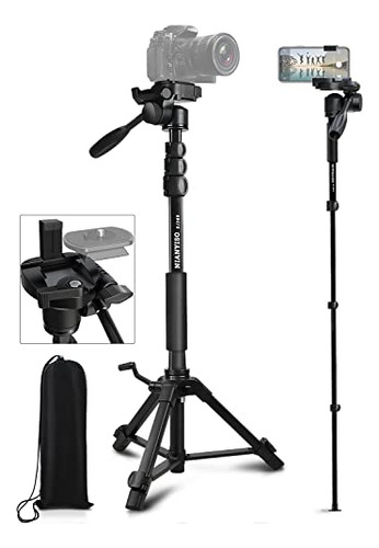 Camera TriPod 69 Inch, Patented 3-way Swivel Portable Phone