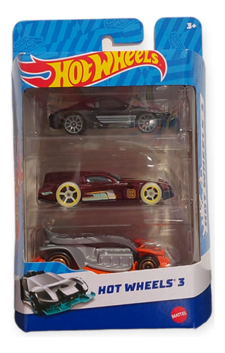 Autos Hot Wheels Pack X 3 Coleccionables Mattel - Lanús