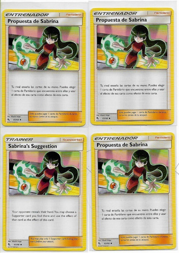 Pokémon Propuesta De Sabrina X4 65/68 Uncommon.