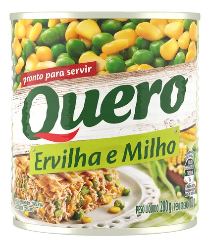 10x Quero Ervilha E Milho Em Conserva 1 X 170 G