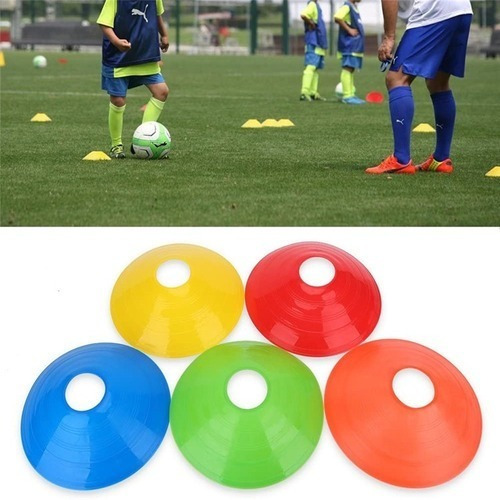 10 Conos Lenteja De Entrenamiento Agilidad Multicolor Futbol