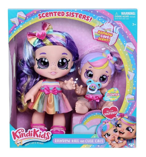 Muñeca Kindi Kids Rainbow Kate Sisters Cutie Cake