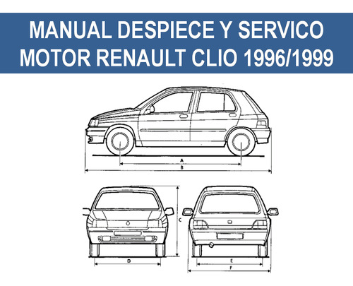 Guía Manual De Servicio, Taller, Despiece Renault Clio