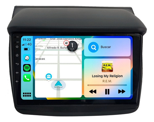 Stereo Android Screen 9¨ Hd Mitsubishi L200 Triton Carplay