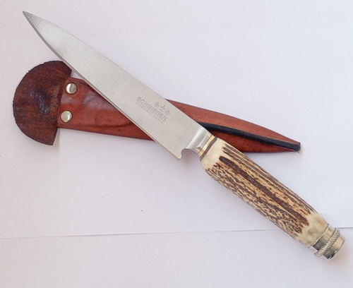 Cuchillo Smiedden Hoja 16cm Inoxidable Ciervo-alpaca Un Lujo