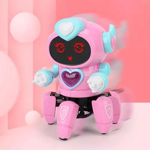 Brinquedo Robô Dançarino BOT ROBOT ROSA COM SOM E LUZES 3D - Iannuzzi Kids  - Robô - Magazine Luiza