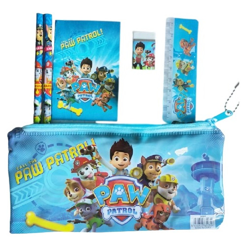 Estuche Transparente Con Útiles Escolares De Paw Patrol