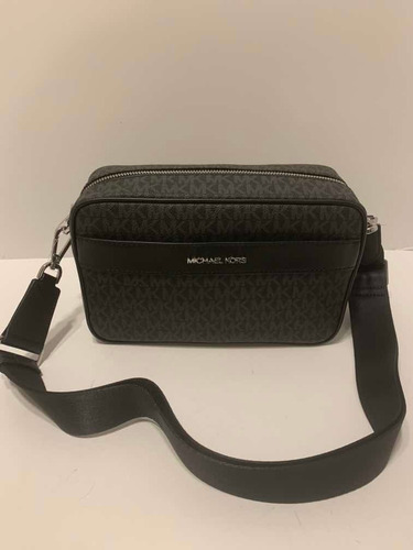 Imagen 1 de 9 de Bolsa Michael Kors Negra Estampada Original Nueva 0201