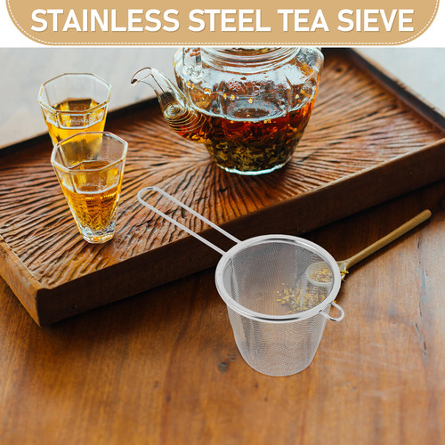 Infusor De Té De Malla Fina De Acero Inoxidable, Holgado
