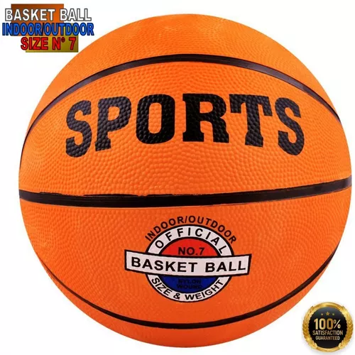 Pelota Balón De Goma N 7 Basket Baloncesto Basketball Sports